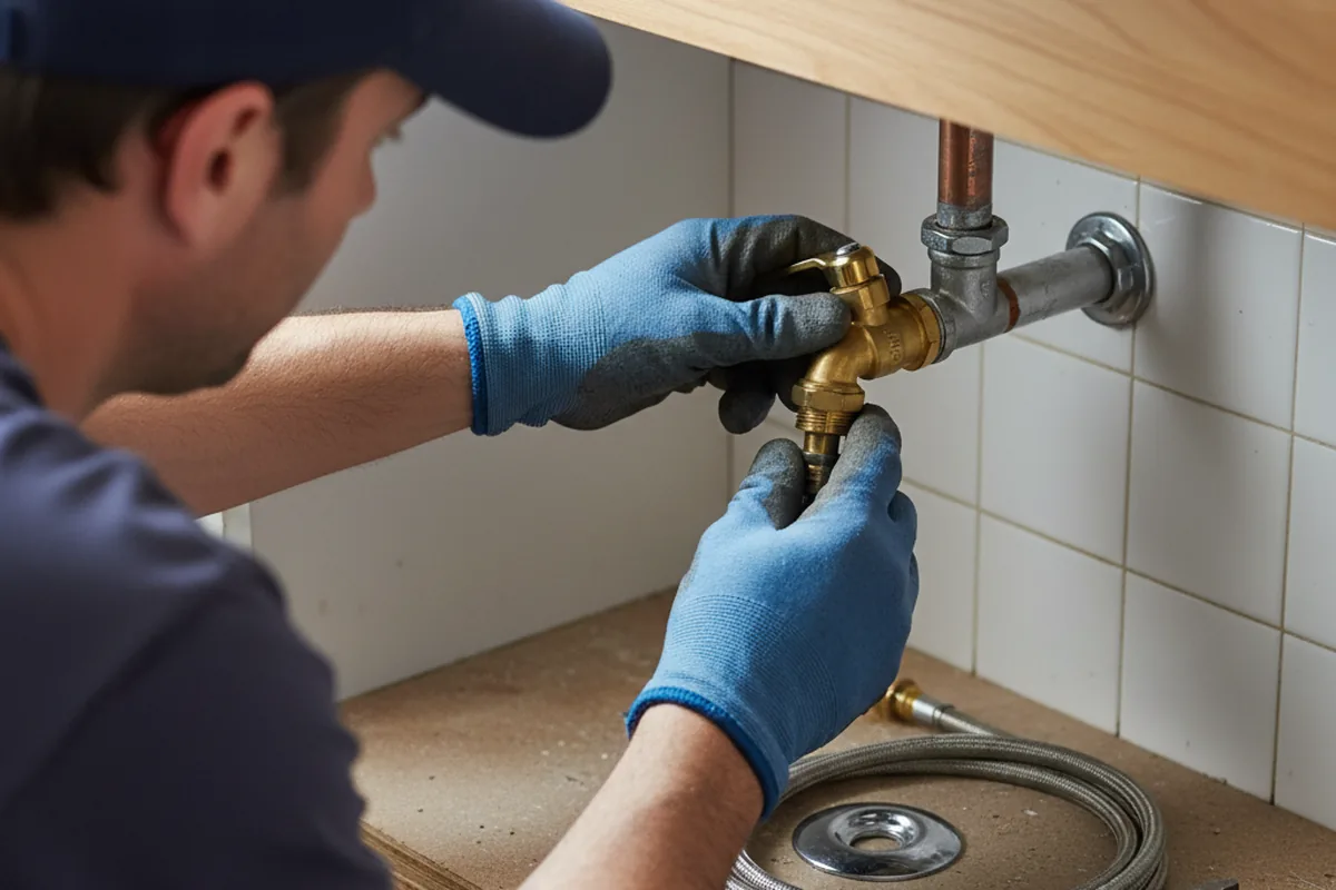 Shutoff valve and fitting work during Faucet and Fixture Repair in Dallastown